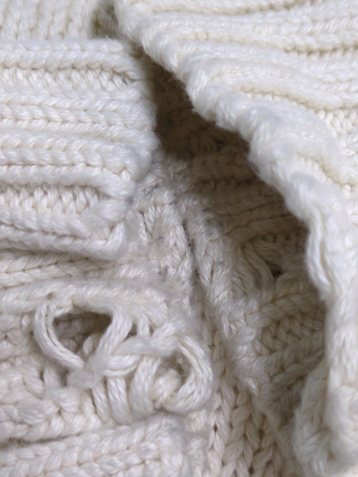 Drop Needle Loose Knit Pullover