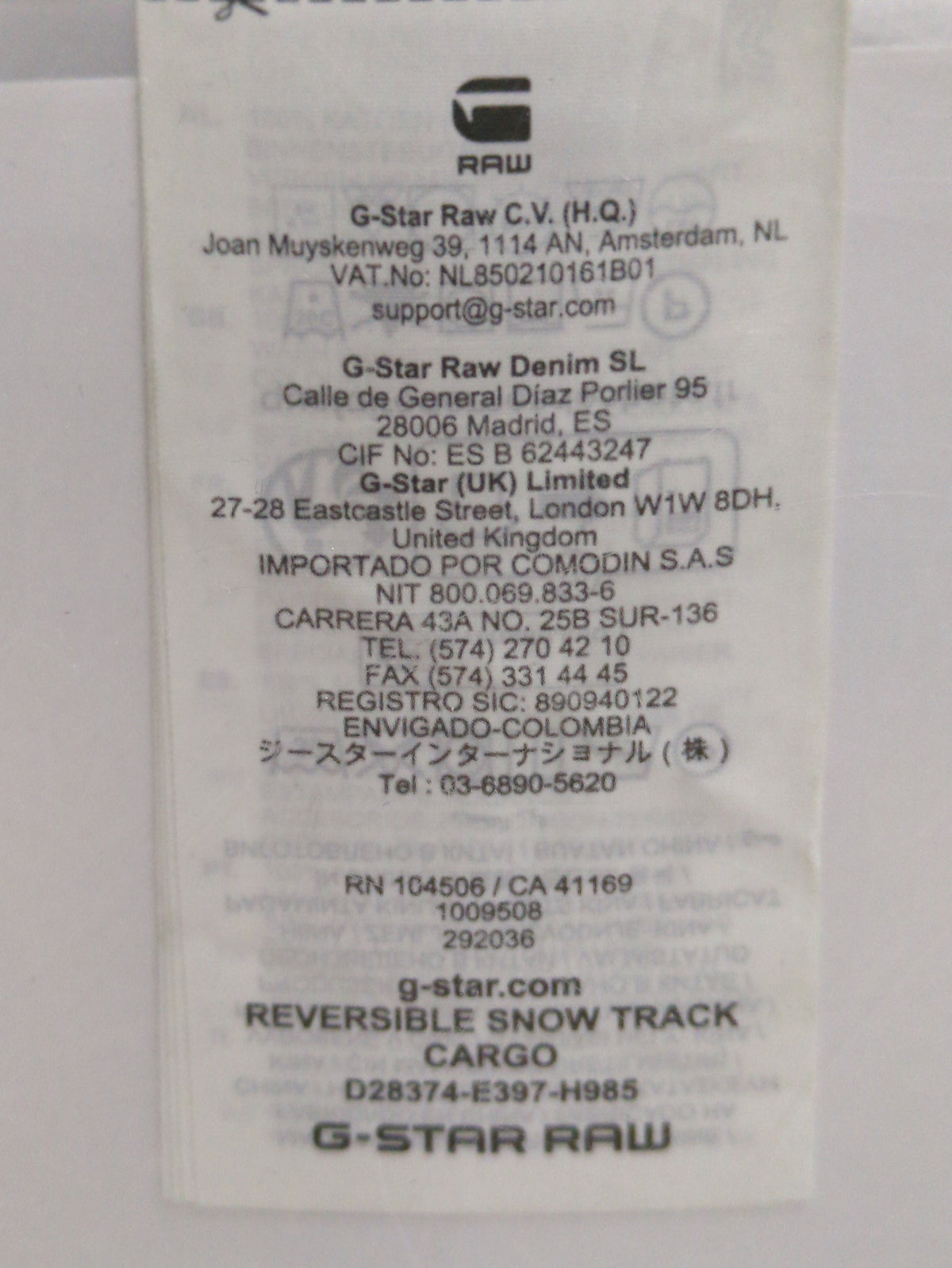 Reversible Snow Track Cargo