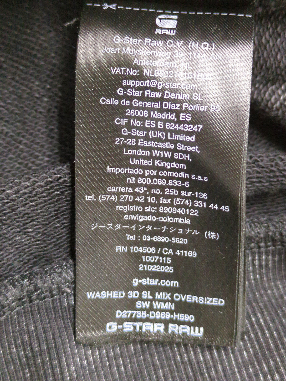 Washed 3D Mix Oversized Sweater
