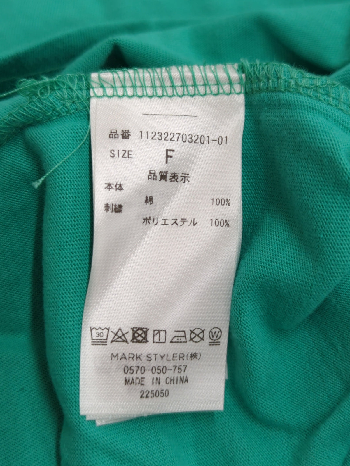 カラーエンブロイダリーTee