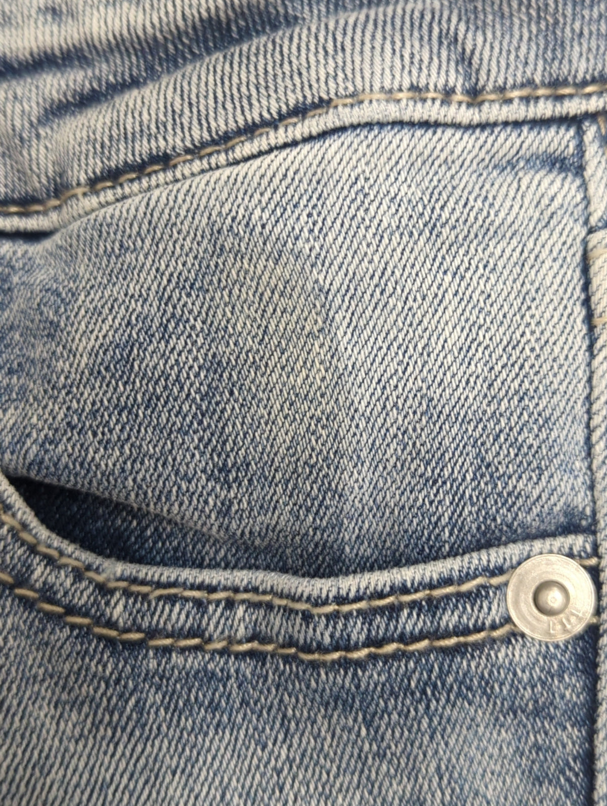 H/W ウエストクロススキニーデニムパンツ