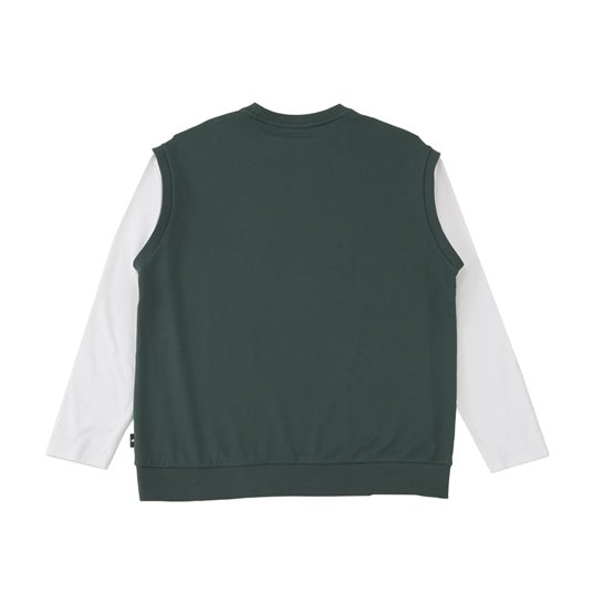 MFO シューワッペンレイヤード風プルオーバー