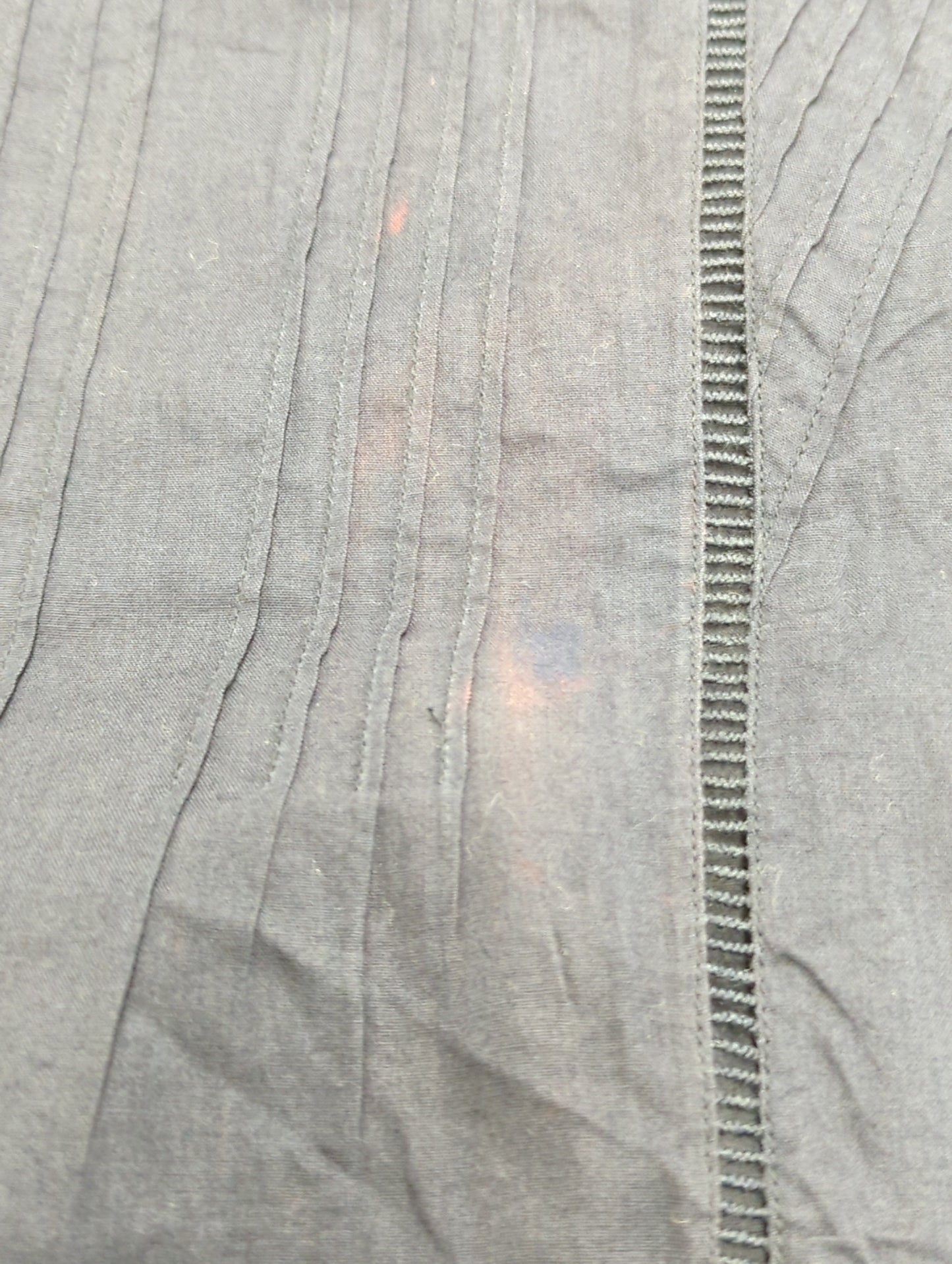 COTTON VOILE PIN TUCK BLOUSE