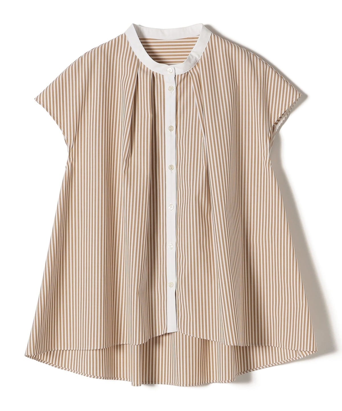 〈手洗い可能〉裾 フレア フレンチ スリーブ ブラウス