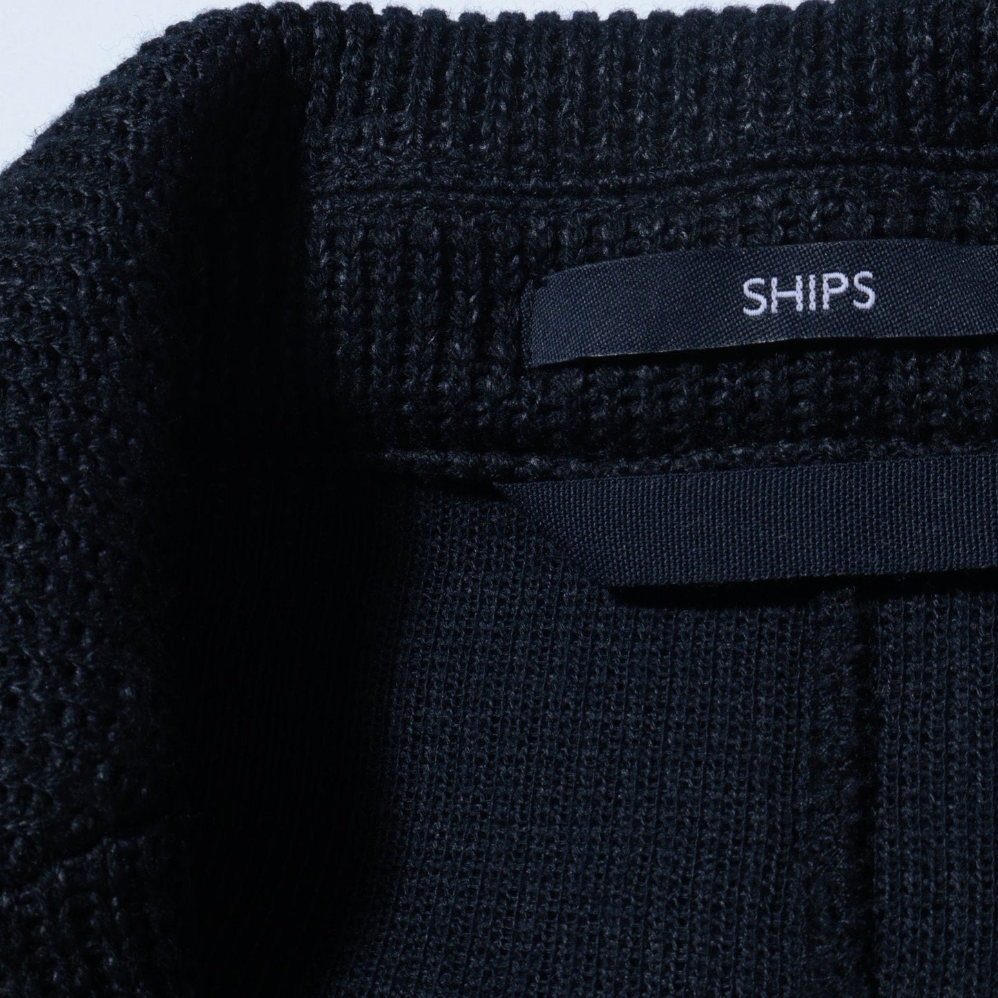 SHIPS:〈手洗い可能〉TEXBRID(R) 撚杢 畔編み 2ボタン ジャケット
