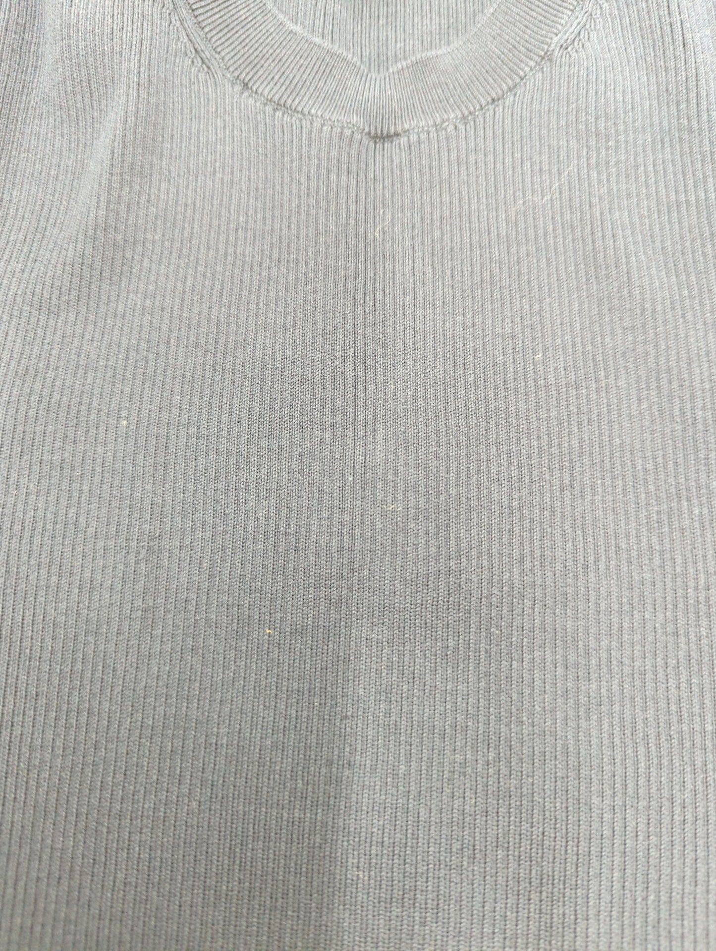 SHIPS Primary Navy Label:〈手洗い可能〉コットン リブ クルーネック プルオーバー
