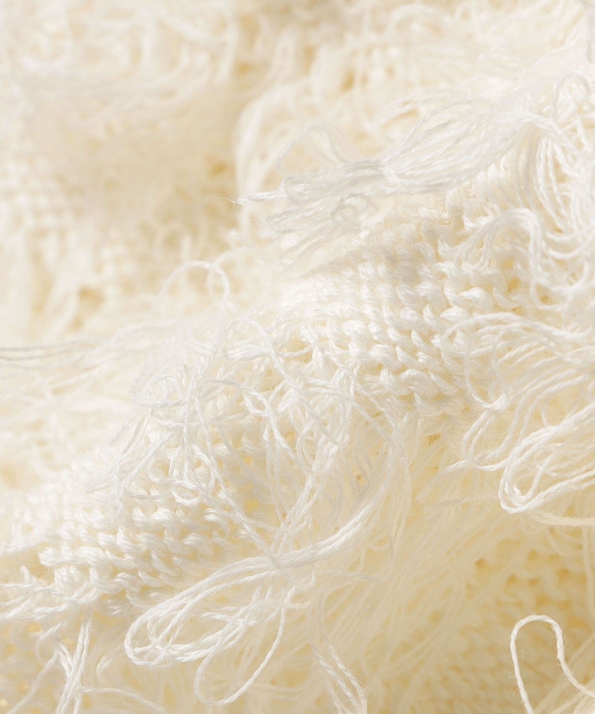 〈手洗い可能〉ギマ フリンジ ショート カーディガン