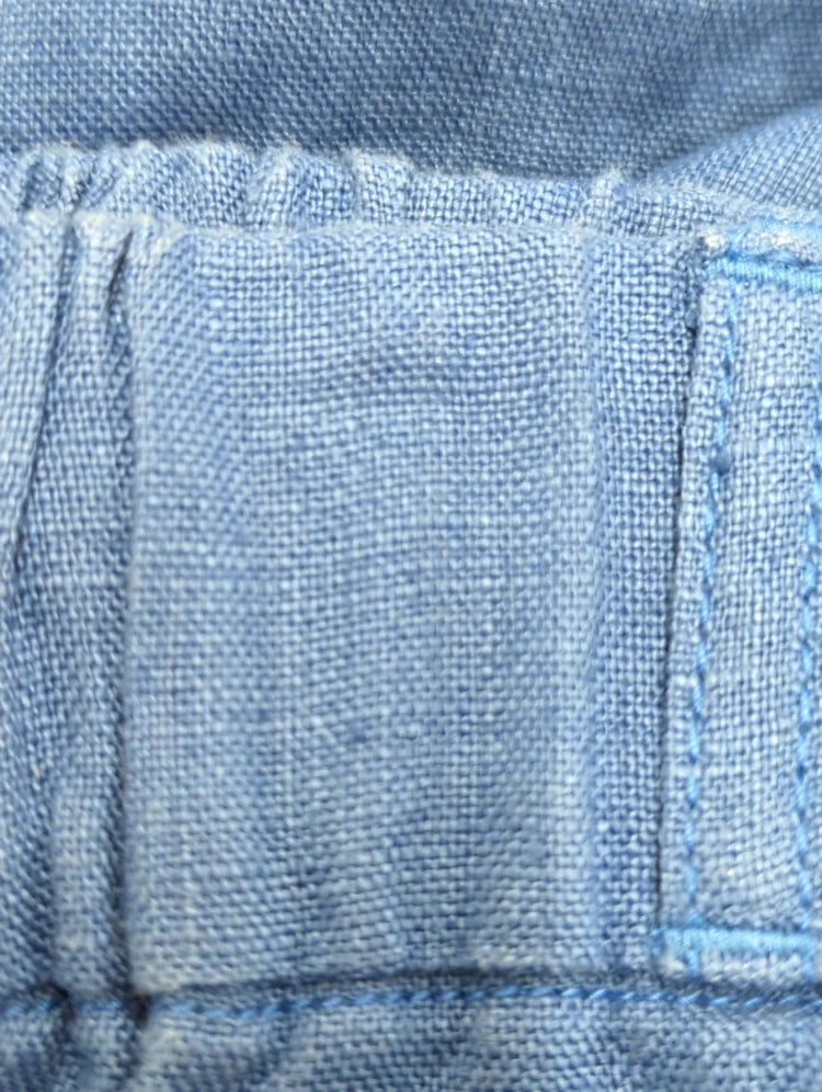 【WEB限定】〈手洗い可能〉リネンキャンバスポケットパンツ