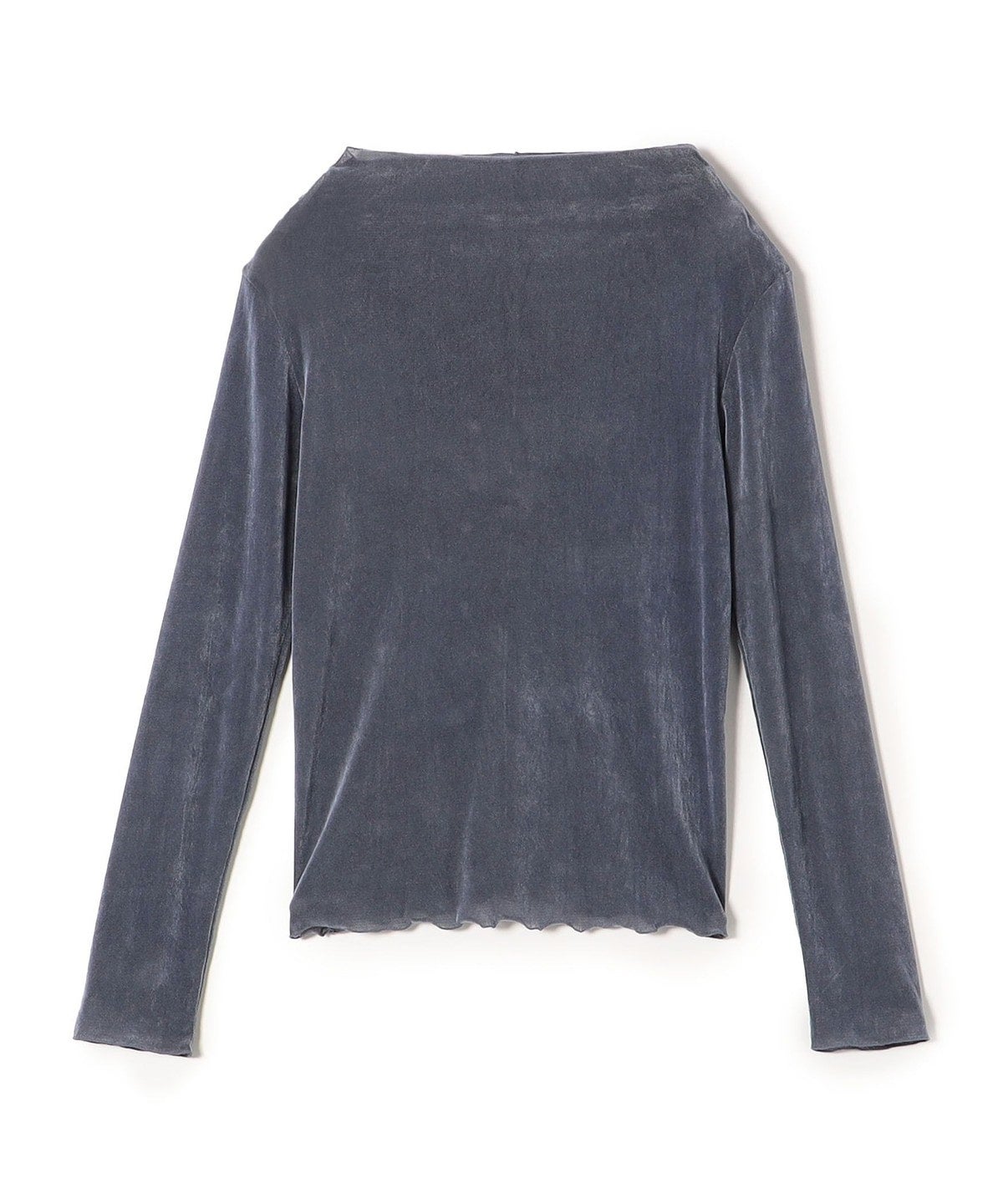 〈手洗い可能〉チュール フロッキー ハイネック プルオーバー