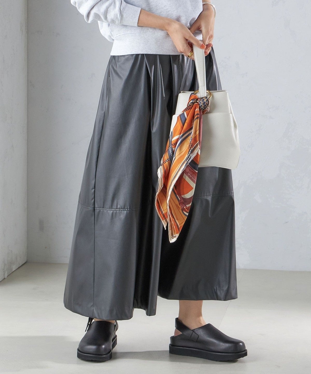 〈手洗い可能〉ギャザー スカート