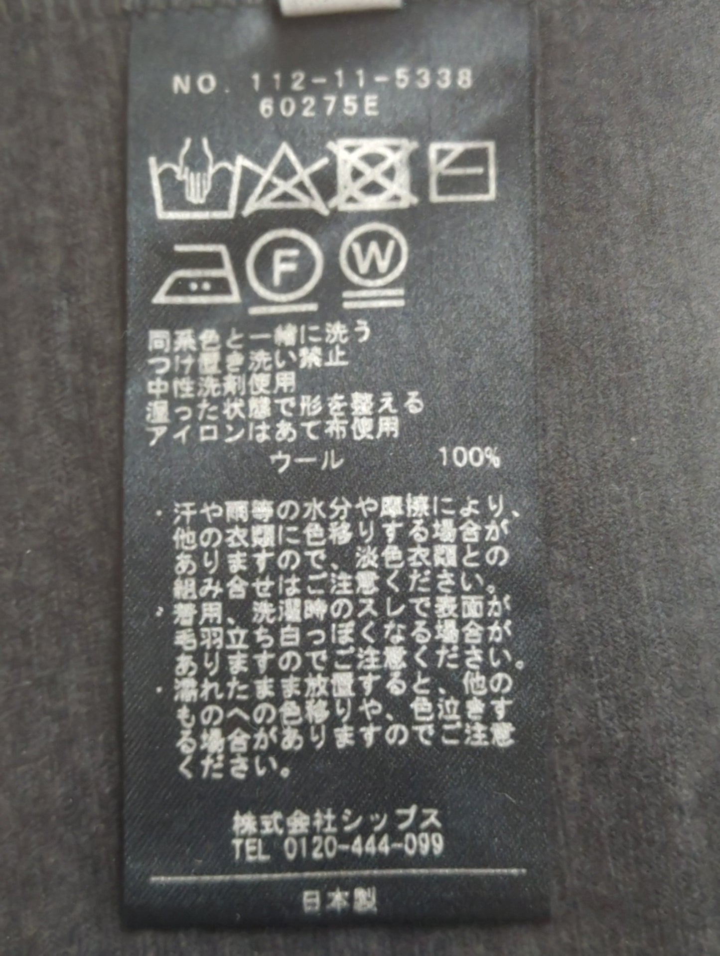 SHIPS: 【ウォッシャブル】 super 100s 梳毛ウールジャージ クルーネックTシャツ
