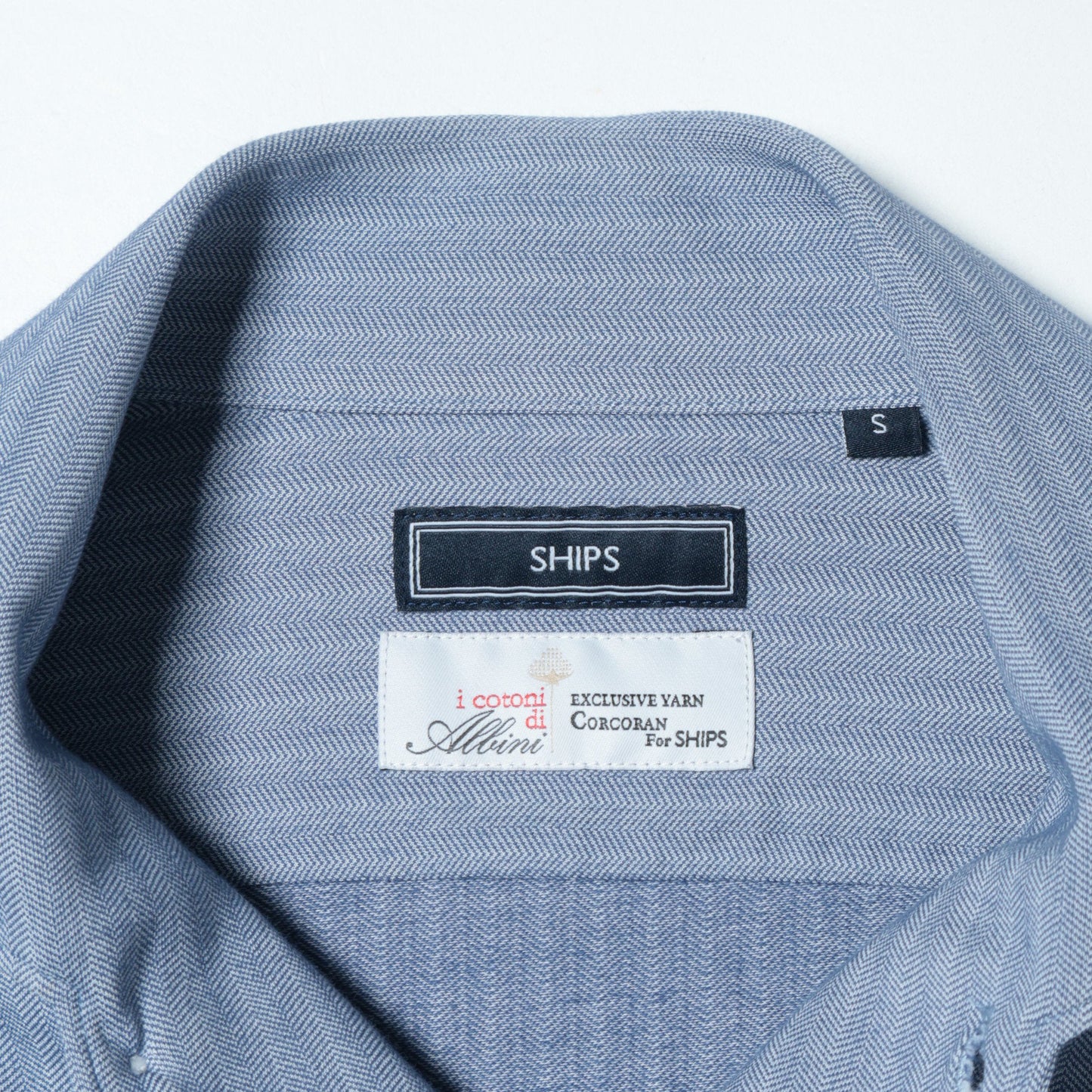 SHIPS:<吸水 速乾>ALBINI ジャージー ヘリン ワンピースカラー シャツ