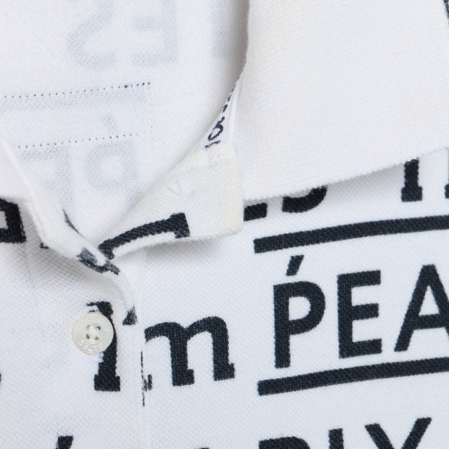カノコ ダブル フェイス 半袖 ポロワンピース <I’m PEARLY GATESロゴプリント>