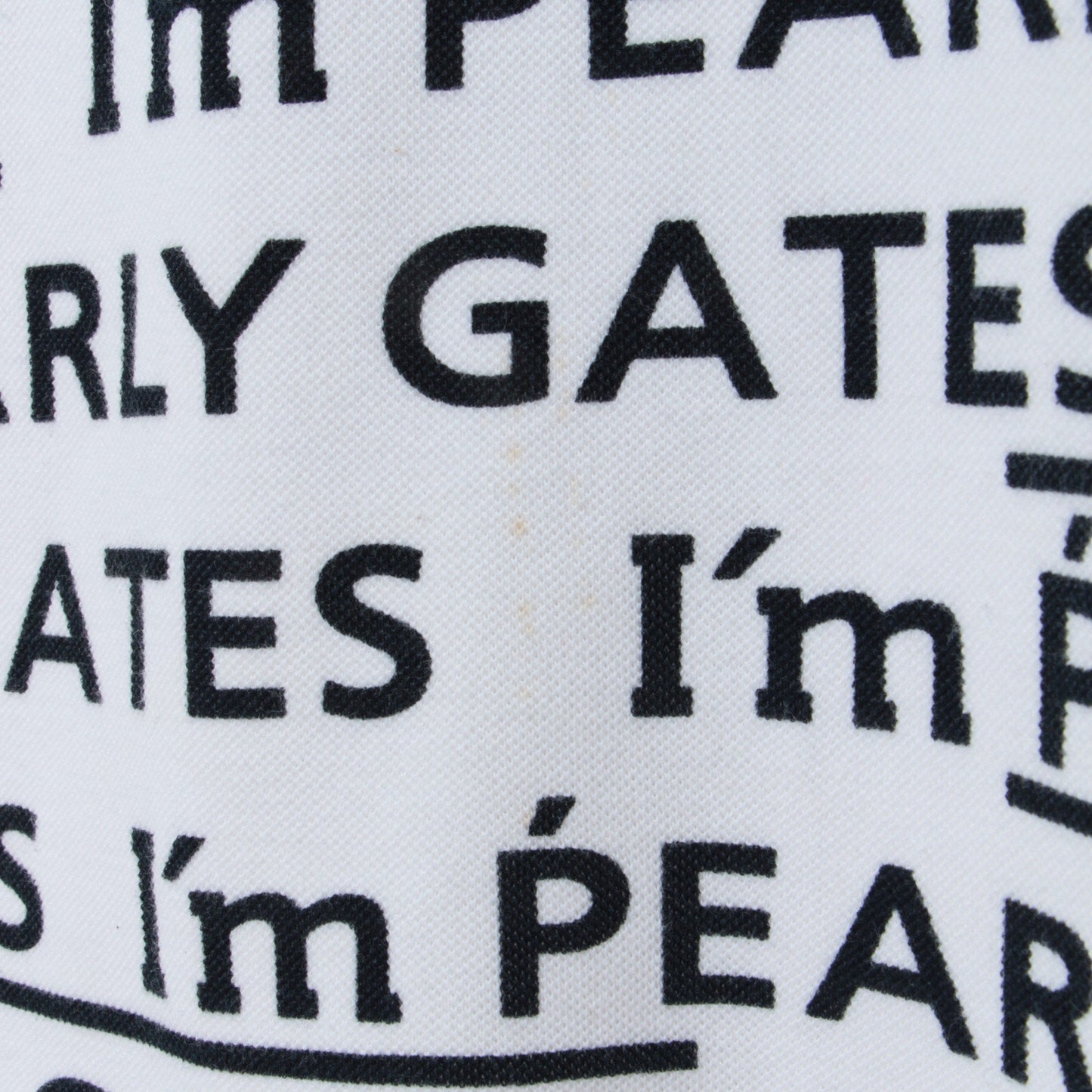カノコ ダブル フェイス 半袖 ポロワンピース <I’m PEARLY GATESロゴプリント>