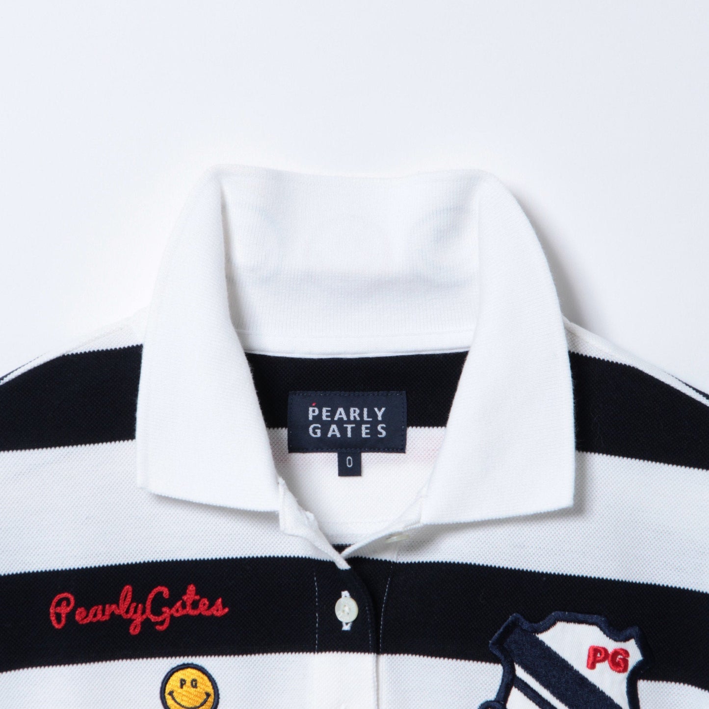 50/-×150dアロフト鹿の子ボーダー半袖ポロシャツ