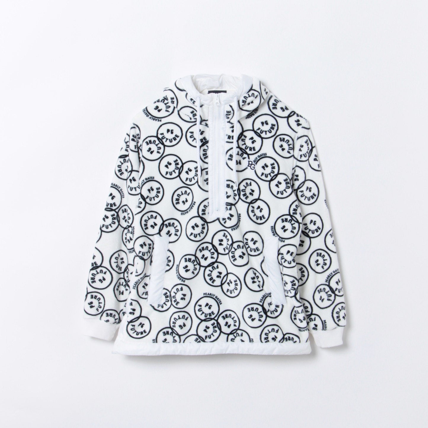 ベロアボンバー ハーフジッププルオーバーフーディ <FUTURE NICOシリーズ>