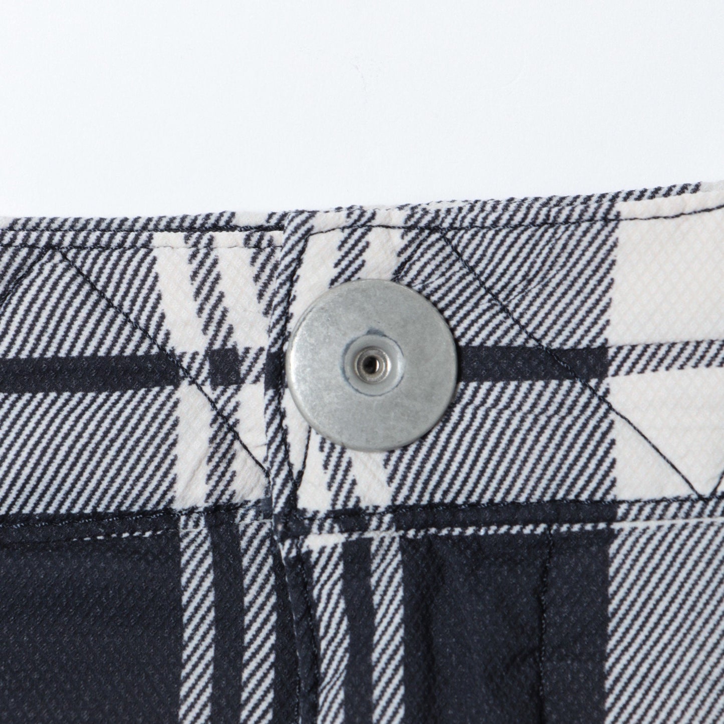 ストレッチドビー ミニスカート <チェック柄プリント>