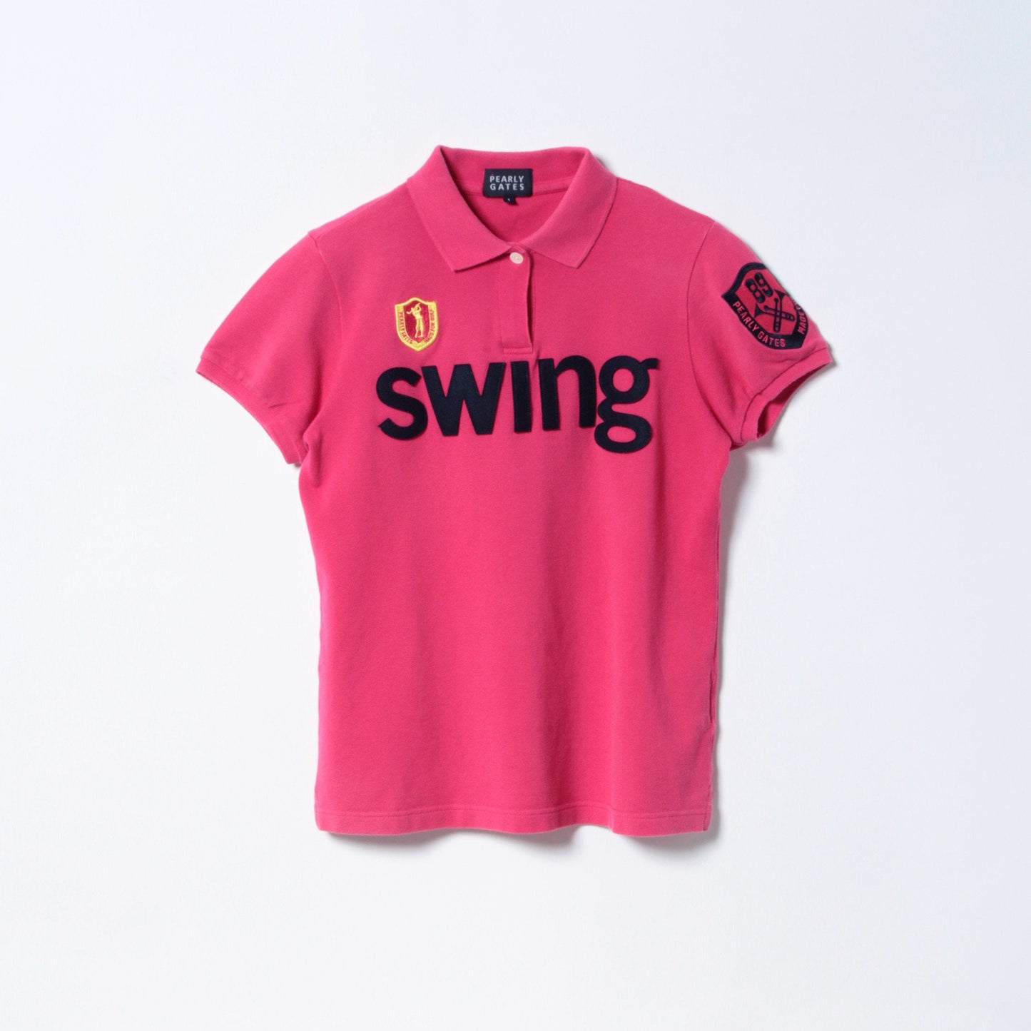 SWING エンブレム カノコ 半袖ポロシャツ