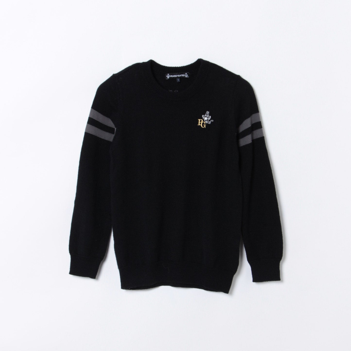 ニャロメ×PG インターシャ クルーネックニット プルオーバー <PEARLY GATES × ニャロメ>