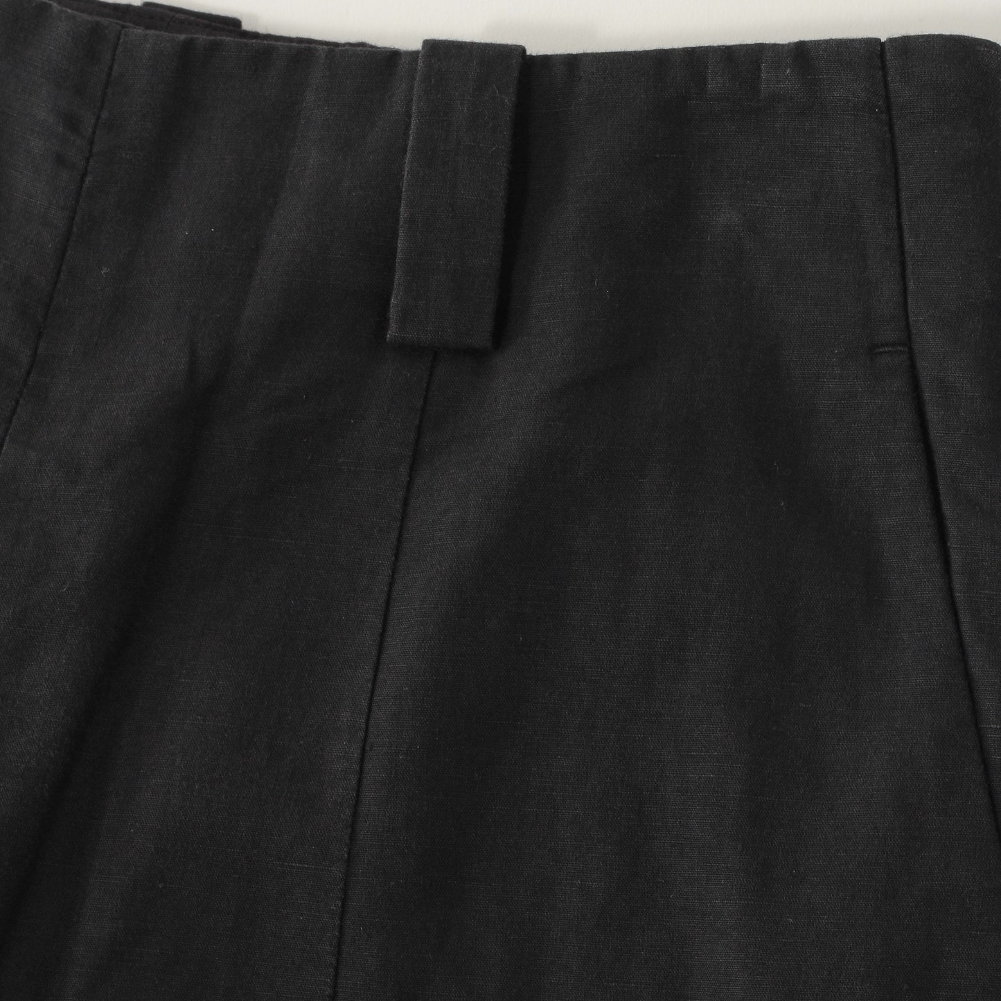 PLAIN WEAVE COTTON LINEN TROUSERS
