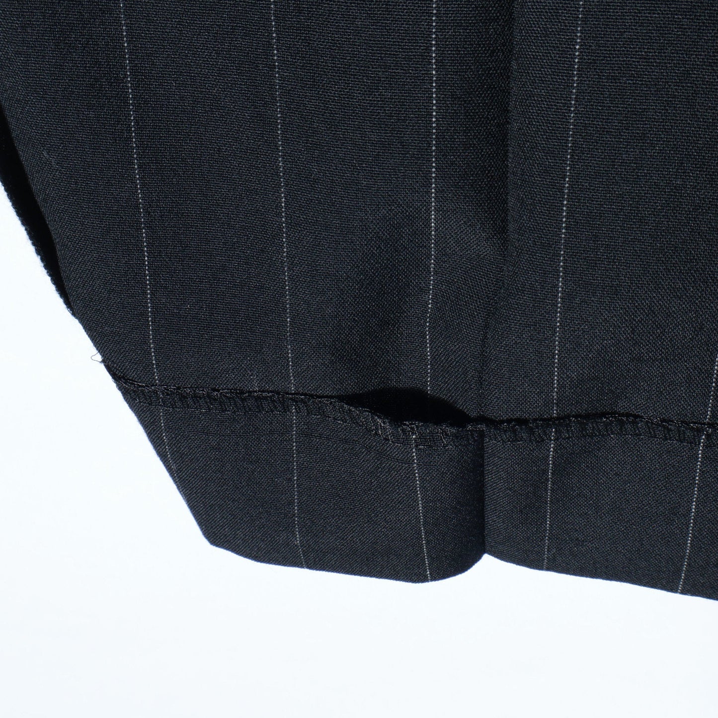WIDE PINSTRIPE WOOL TROUSERS