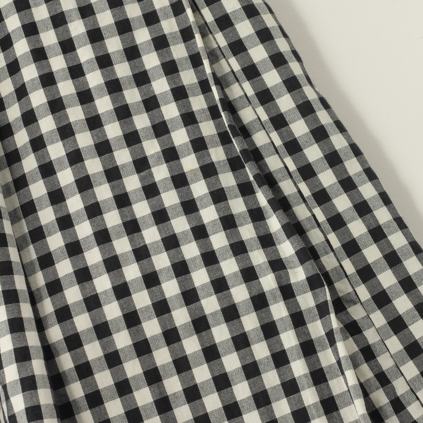 GINGHAM COTTON POPLIN SKIRT
