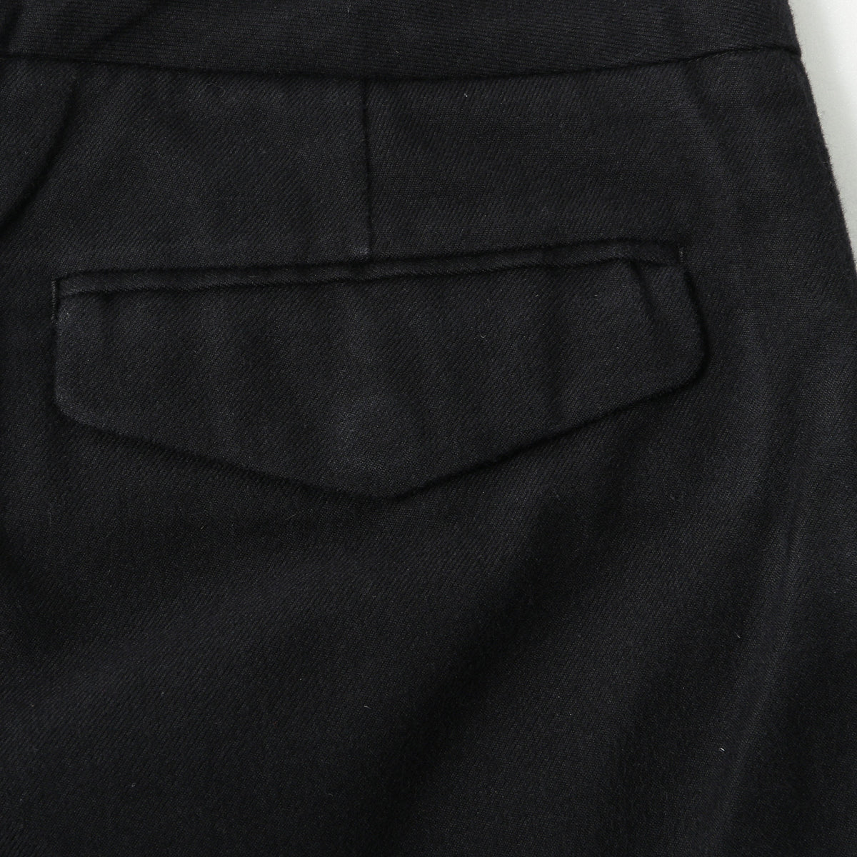 BRUSHED COTTON WOOL TROUSERS