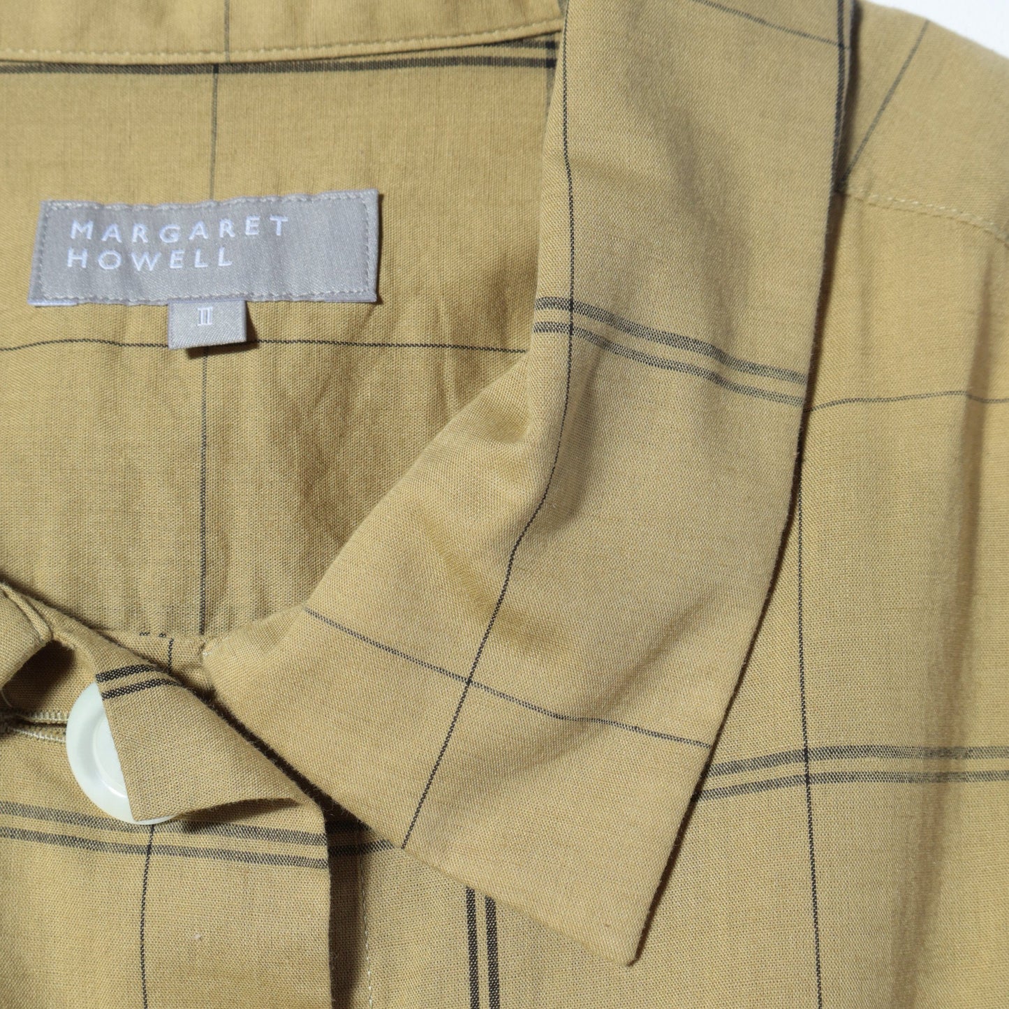 CHECK COTTON LINEN SHIRT