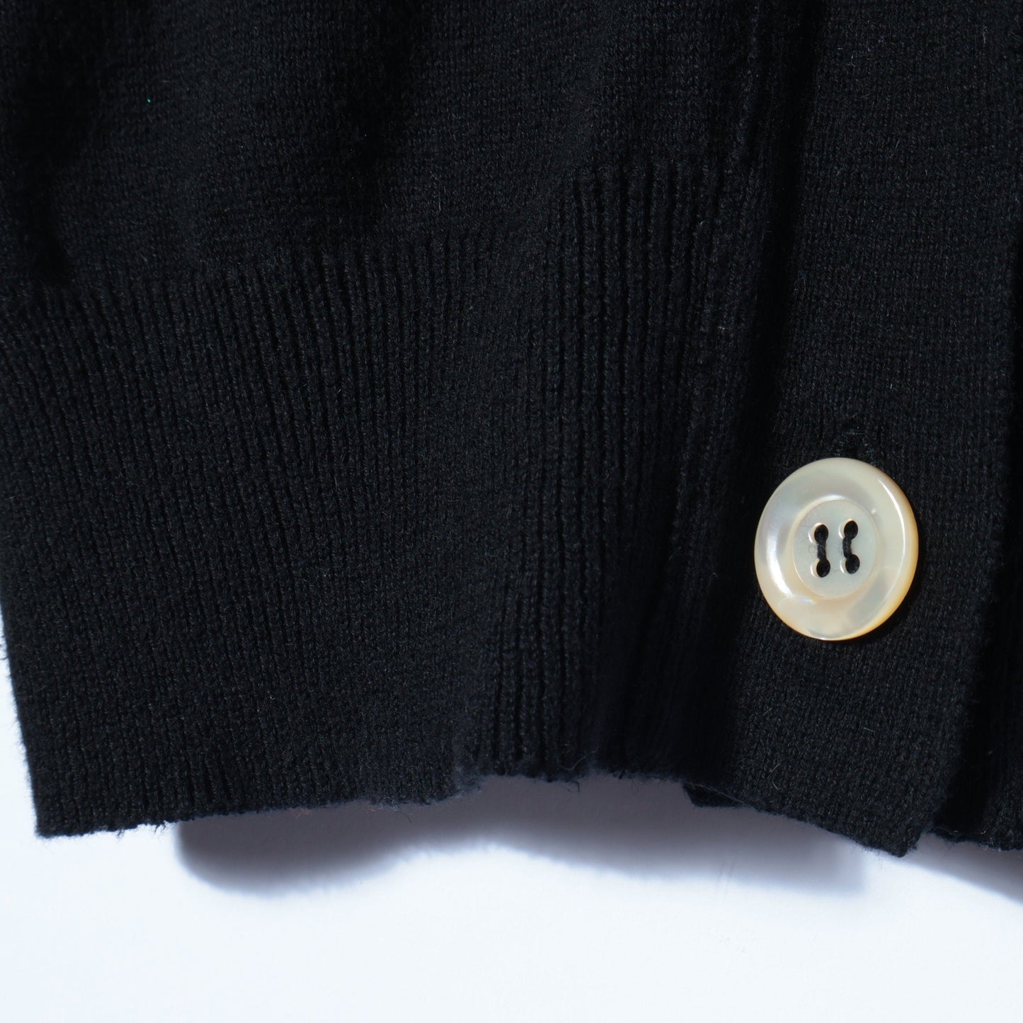 COTTON CASHMERE V NECK CARDIGAN KNIT