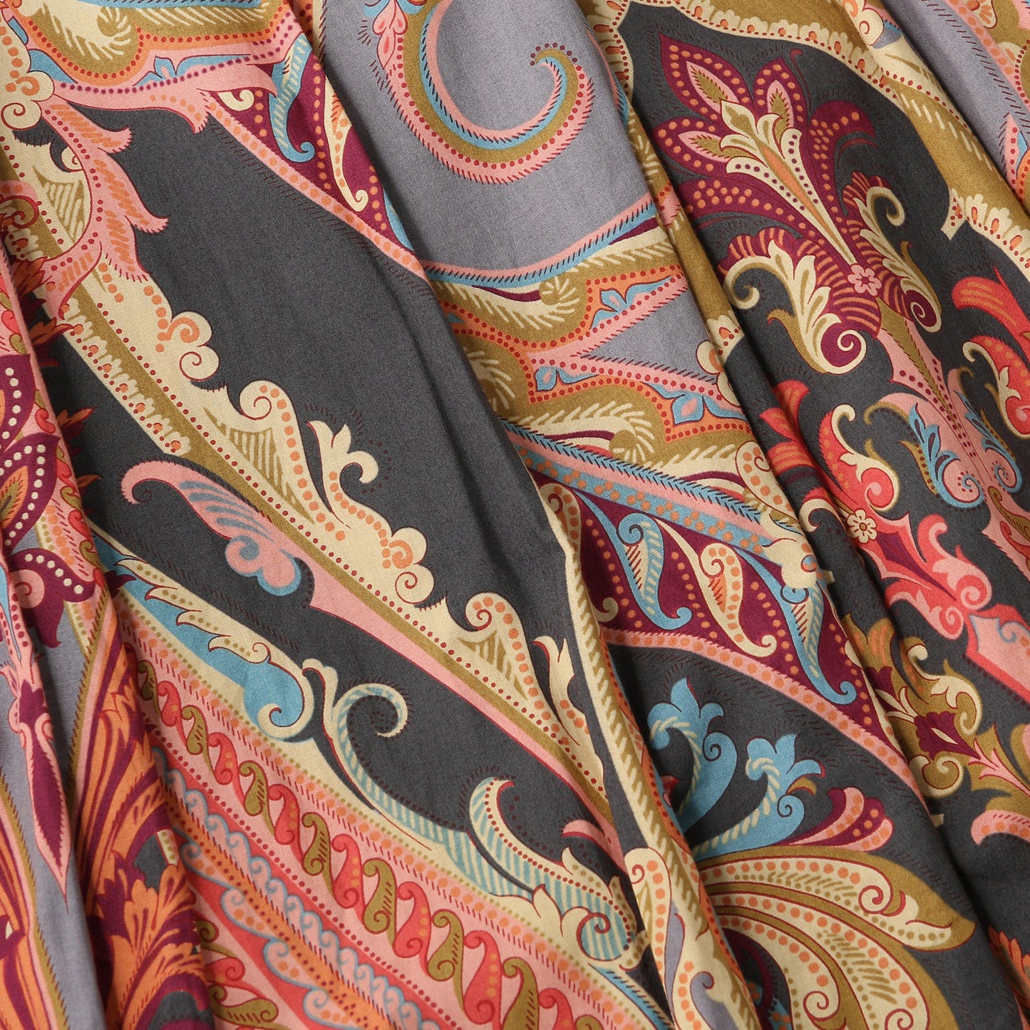 PAISLEY COTTON SHIRTING SKIRT