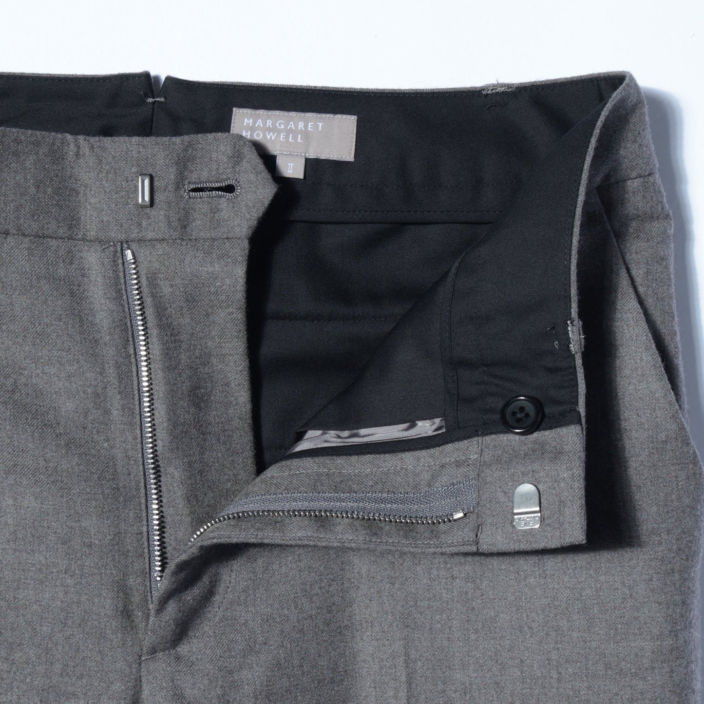FINE WOOL FLANNEL TROUSERS