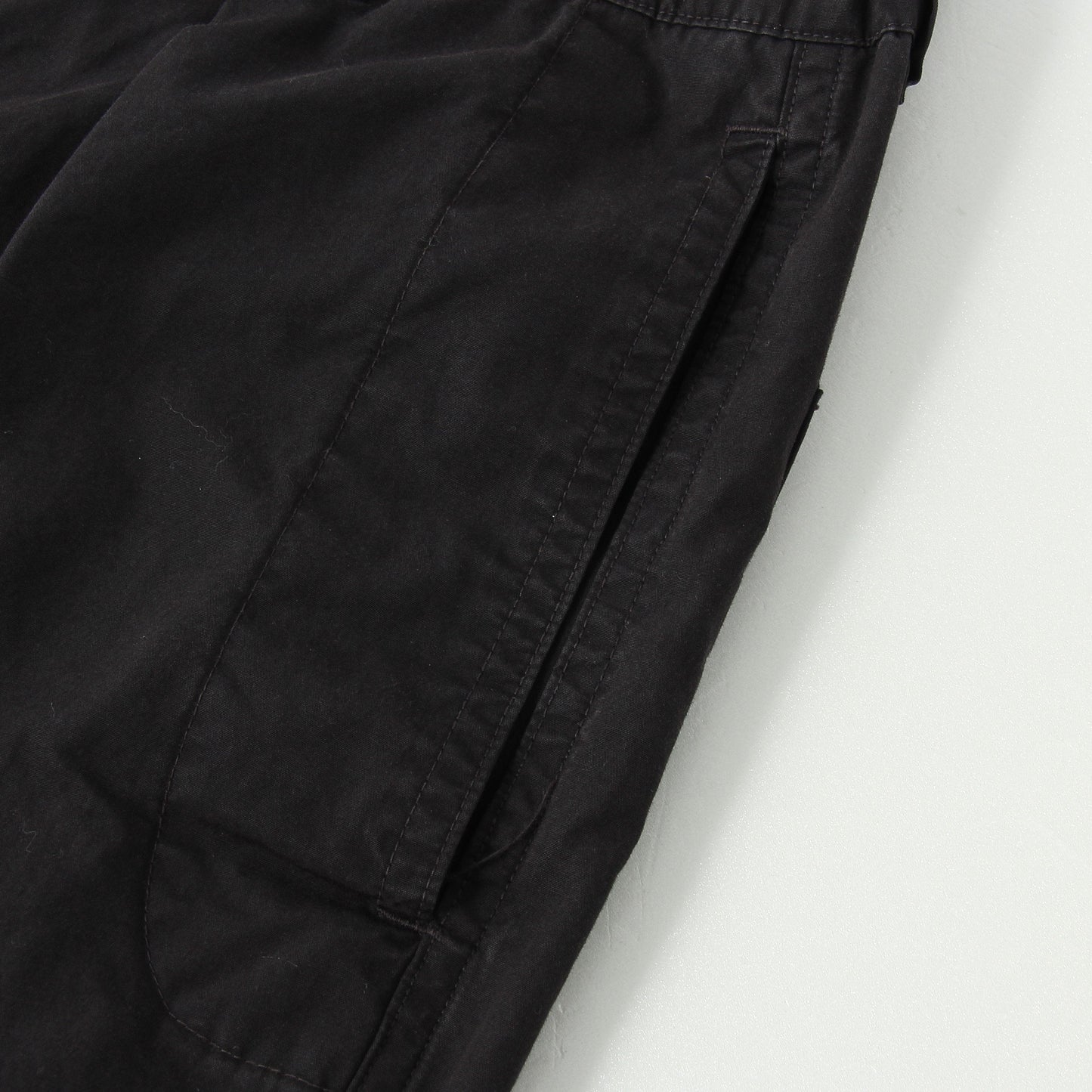 FINE COMPACT COTTON POPLIN TROUSERS