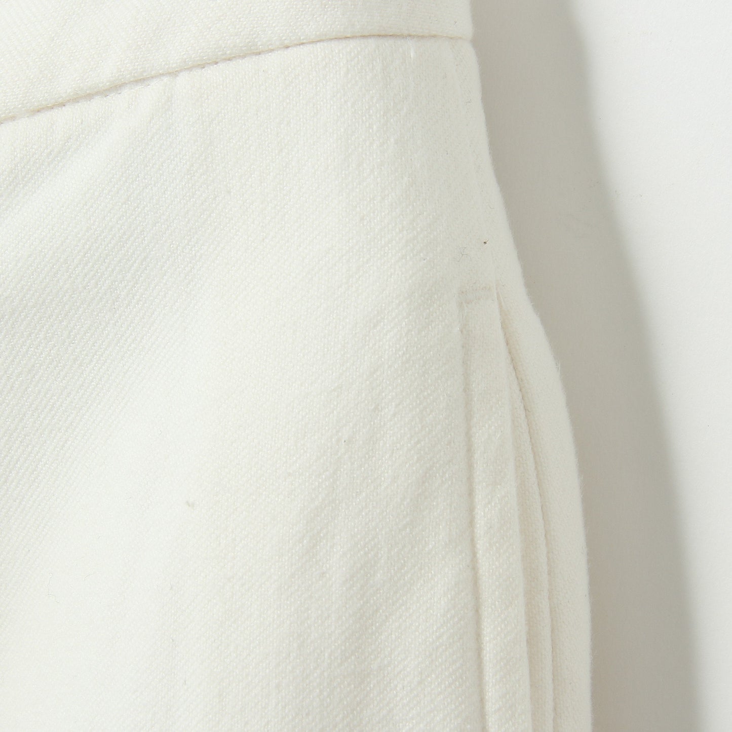 WASHED COTTON TWILL TROUSERS