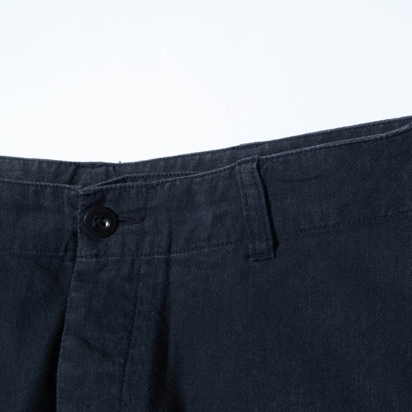 LINEN COTTON CANVAS TROUSERS