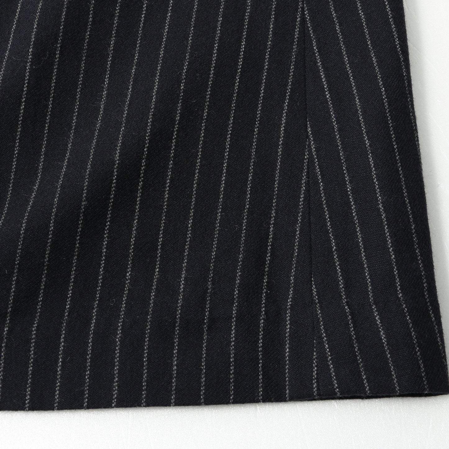 BROKEN STRIPE WOOL SKIRT