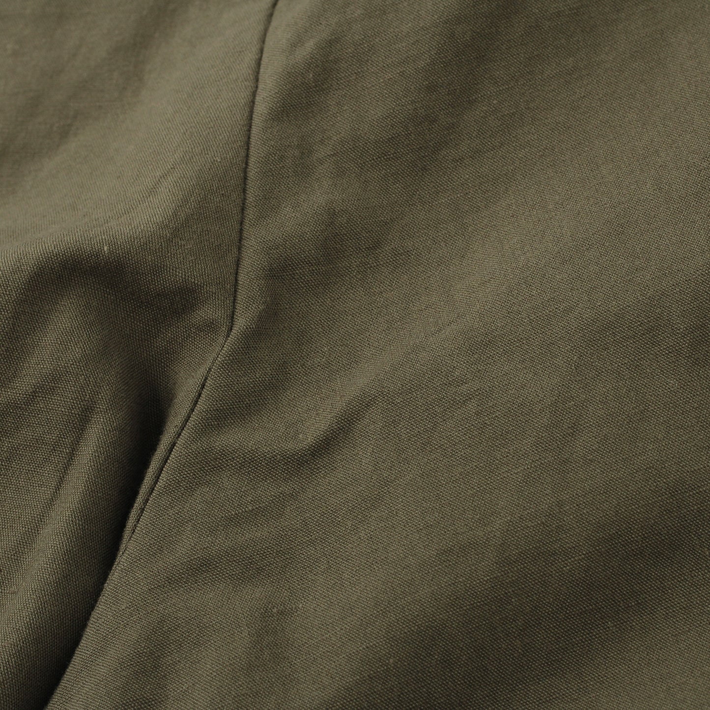 PLAIN WEAVE COTTON LINEN TROUSERS
