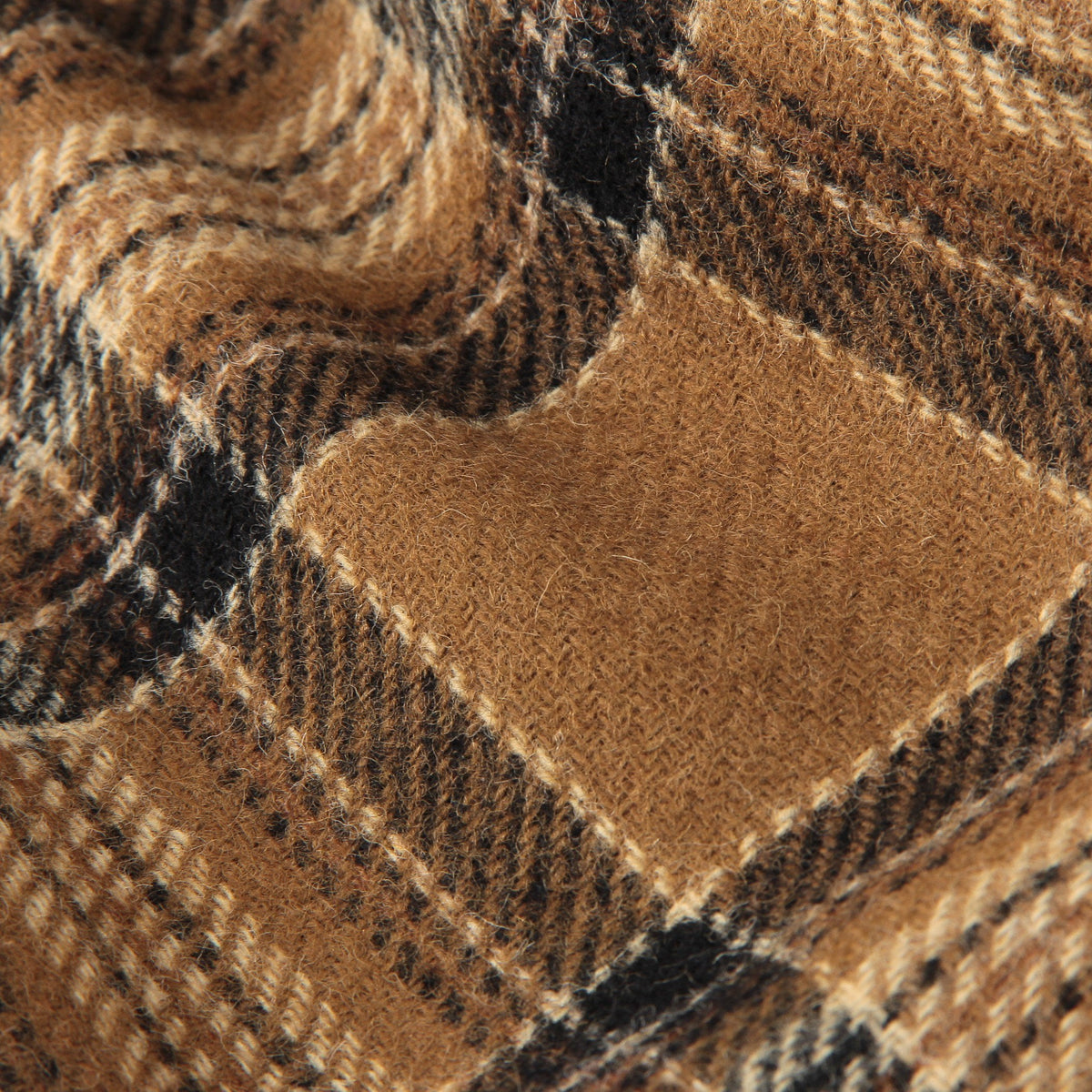 CAMEL TARTAN SKIRT