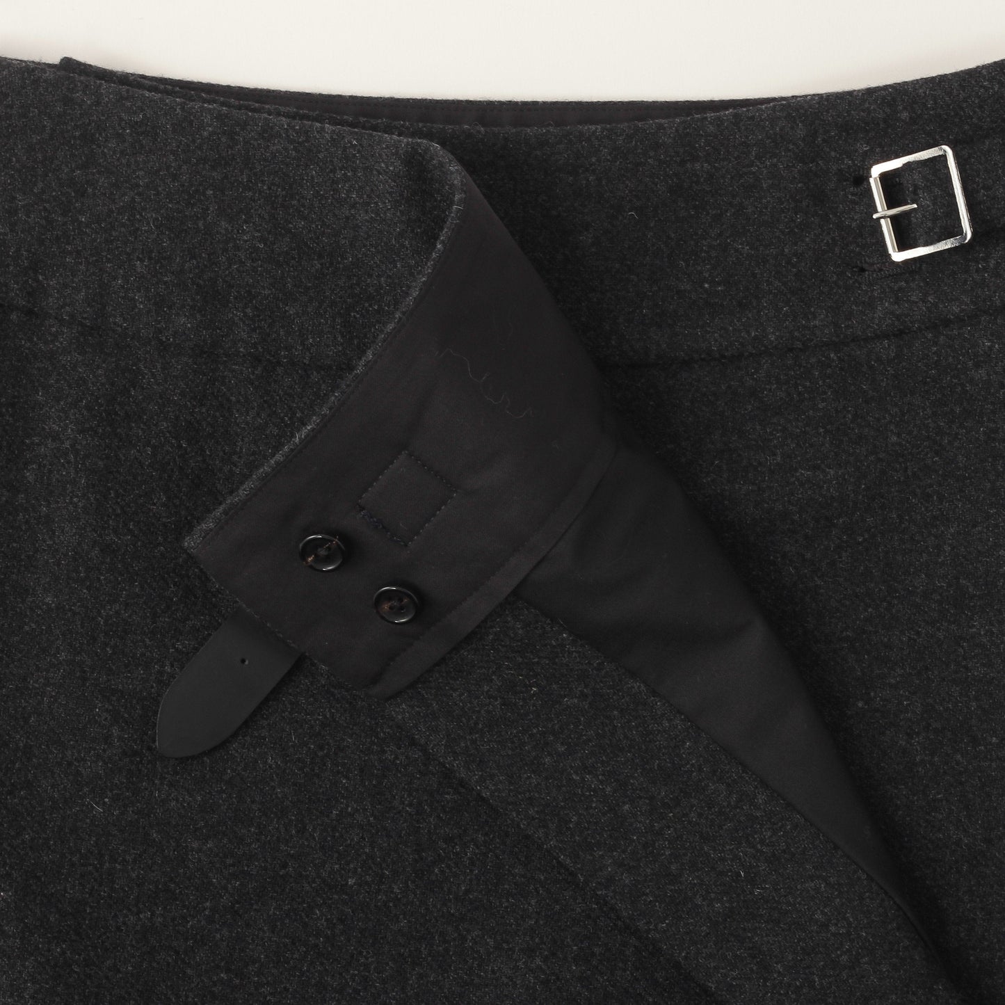 WOOLEN TWILL SKIRT