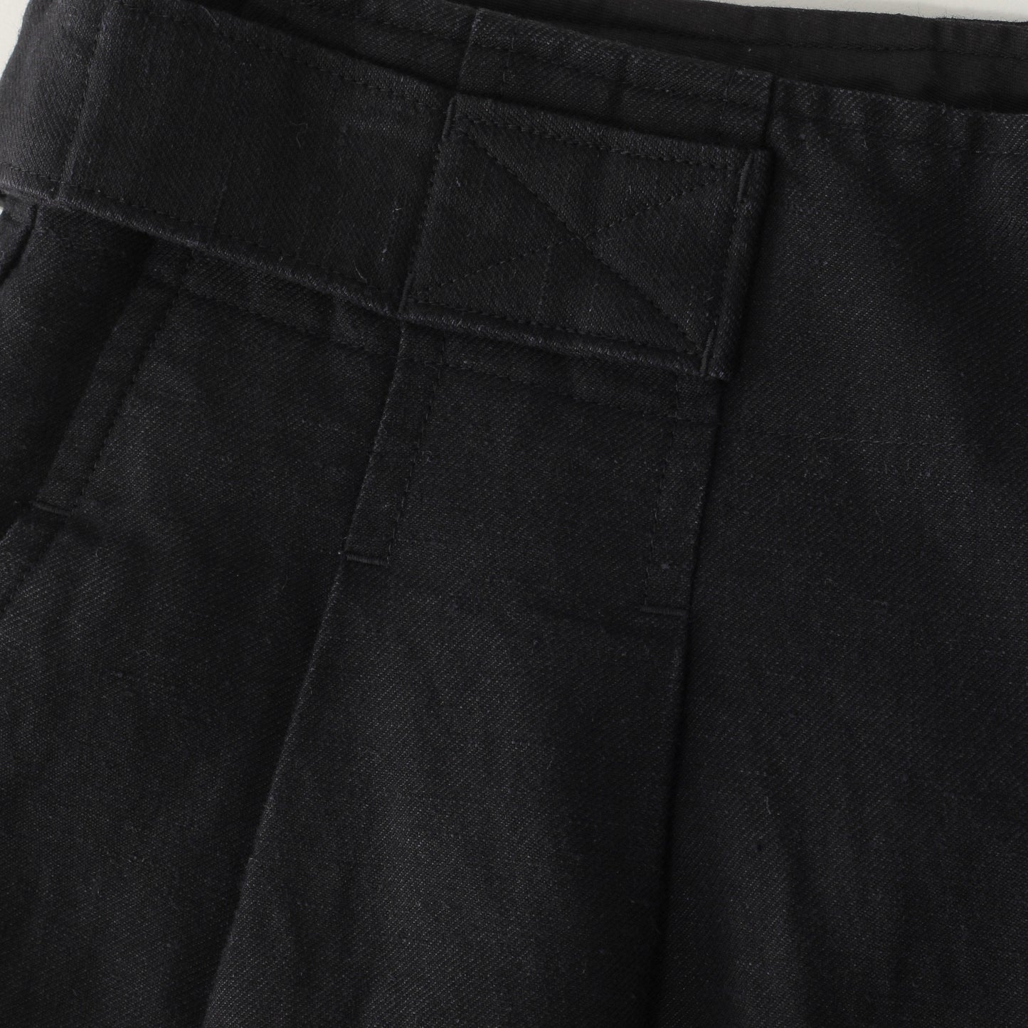 LINEN WOOL TWILL TROUSERS