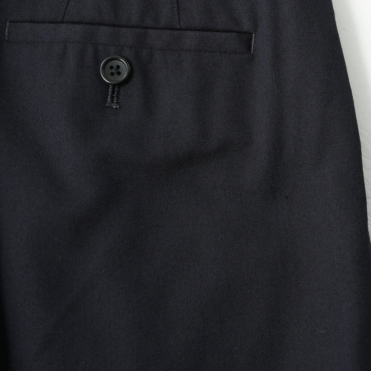 FINE WOOL TWILL TROUSERS