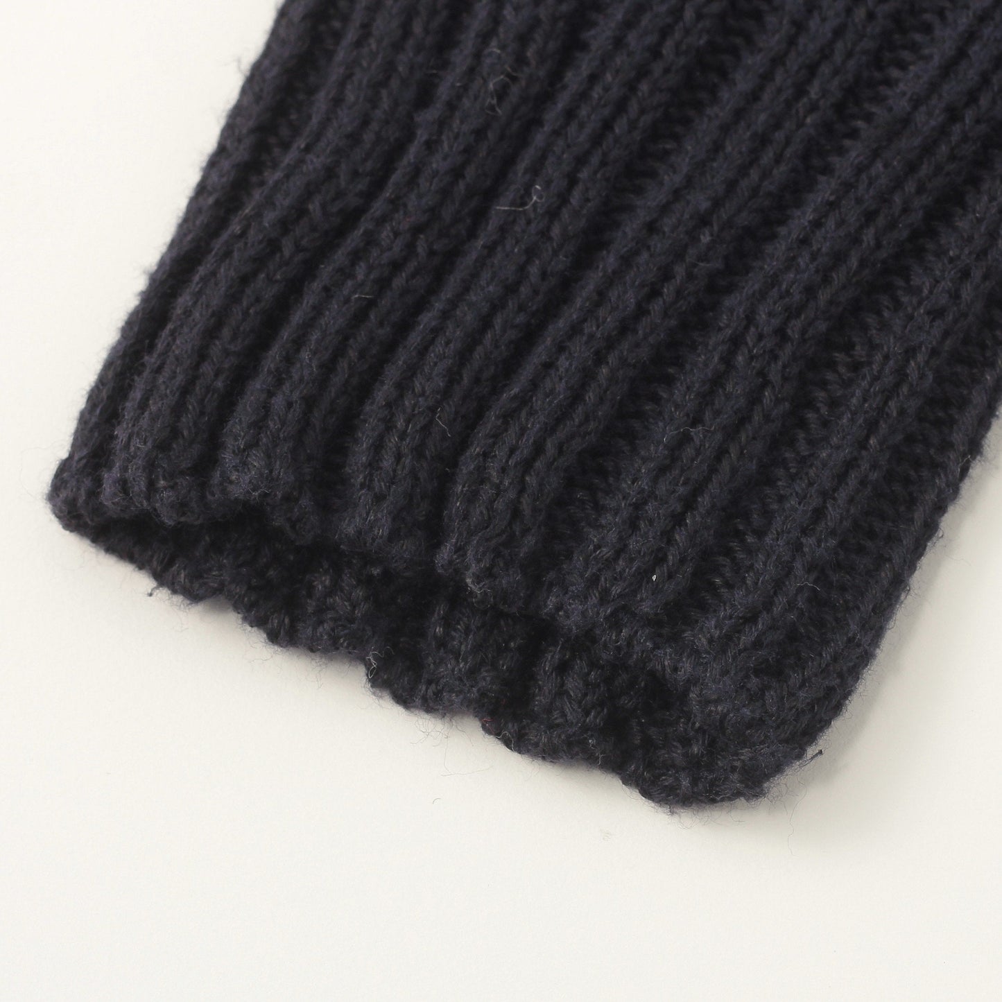 LINEN COTTON WIDE ROLL NECK KNIT
