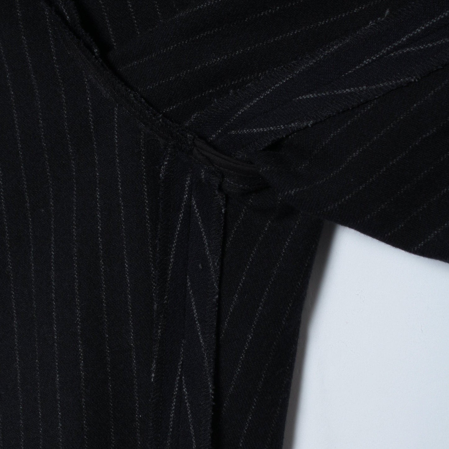 BROKEN STRIPE WOOL TROUSERS