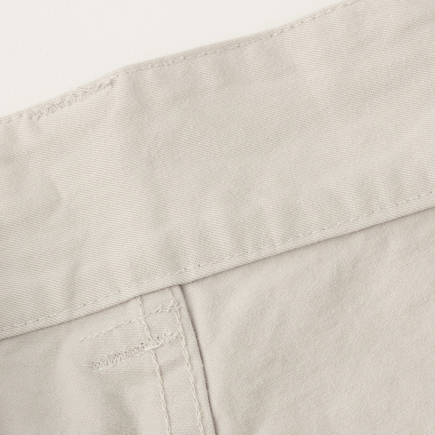 WASHED COMPACT COTTON TROUSERS