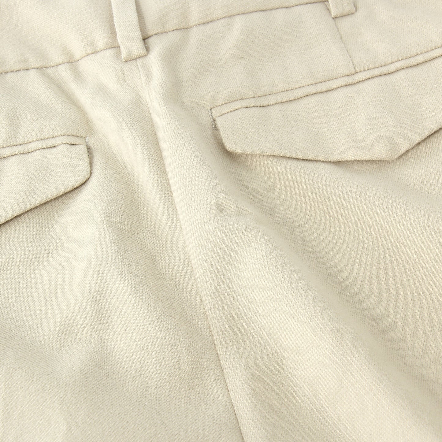 BRUSHED COTTON WOOL TROUSERS
