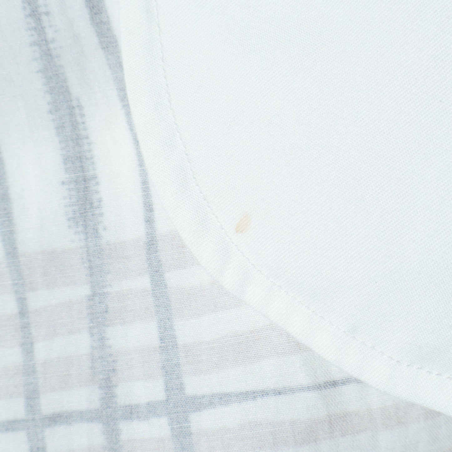 PAINTED CHECK COTTON LINEN SKIRT