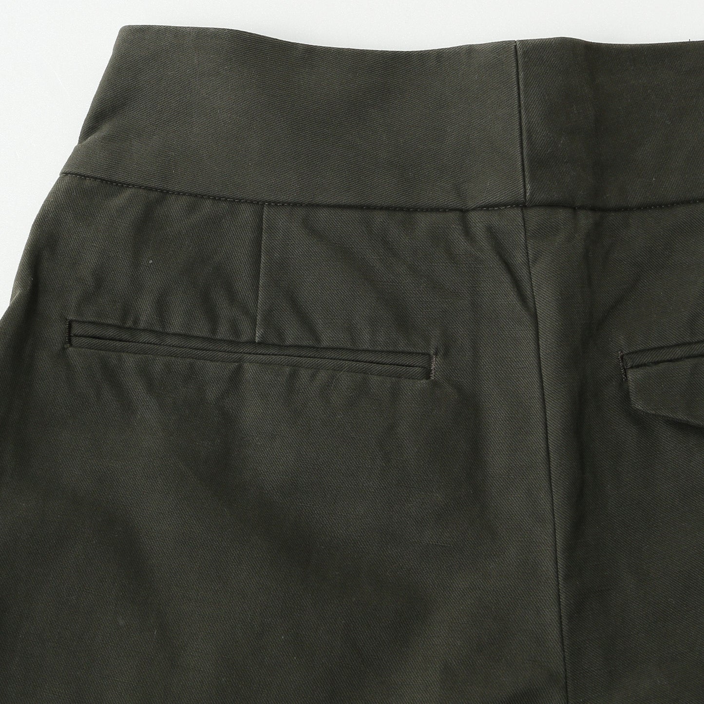 BRUSHED COTTON LINEN TROUSERS