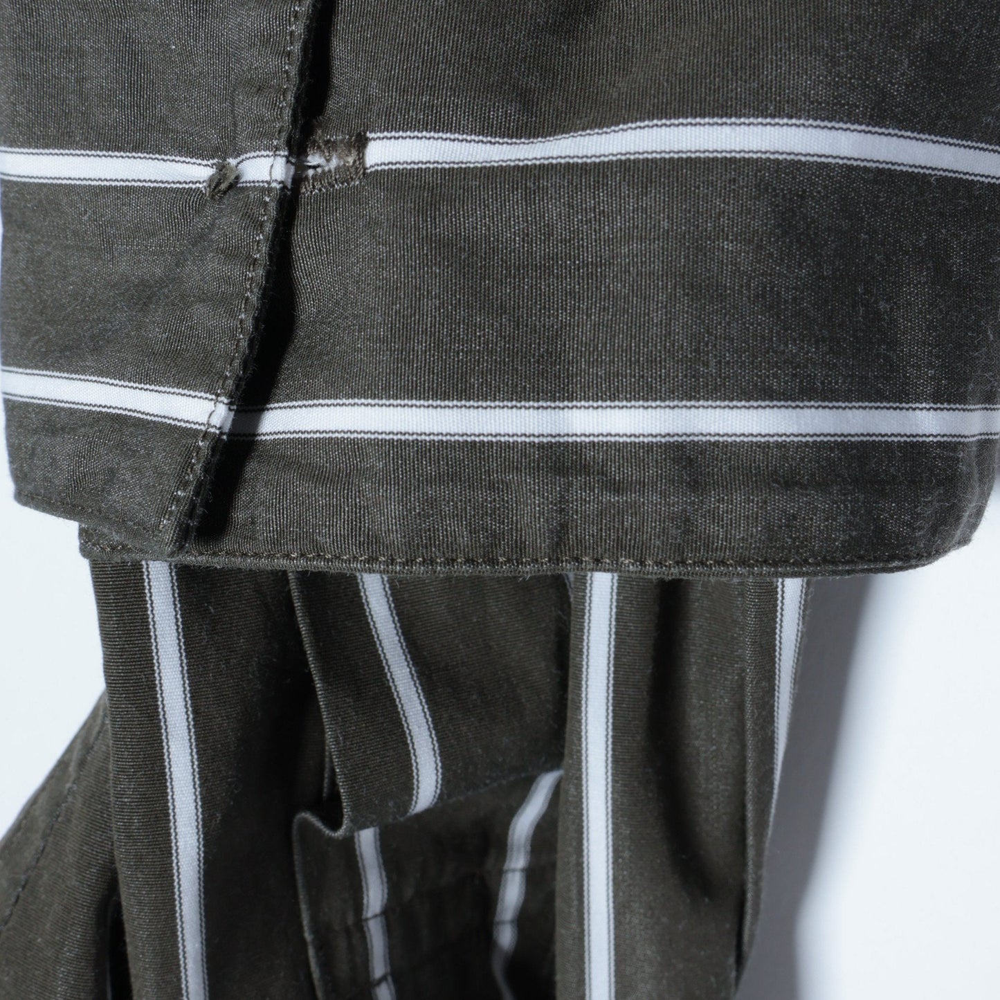 GRAPHIC STRIPE COTTON SHIRT