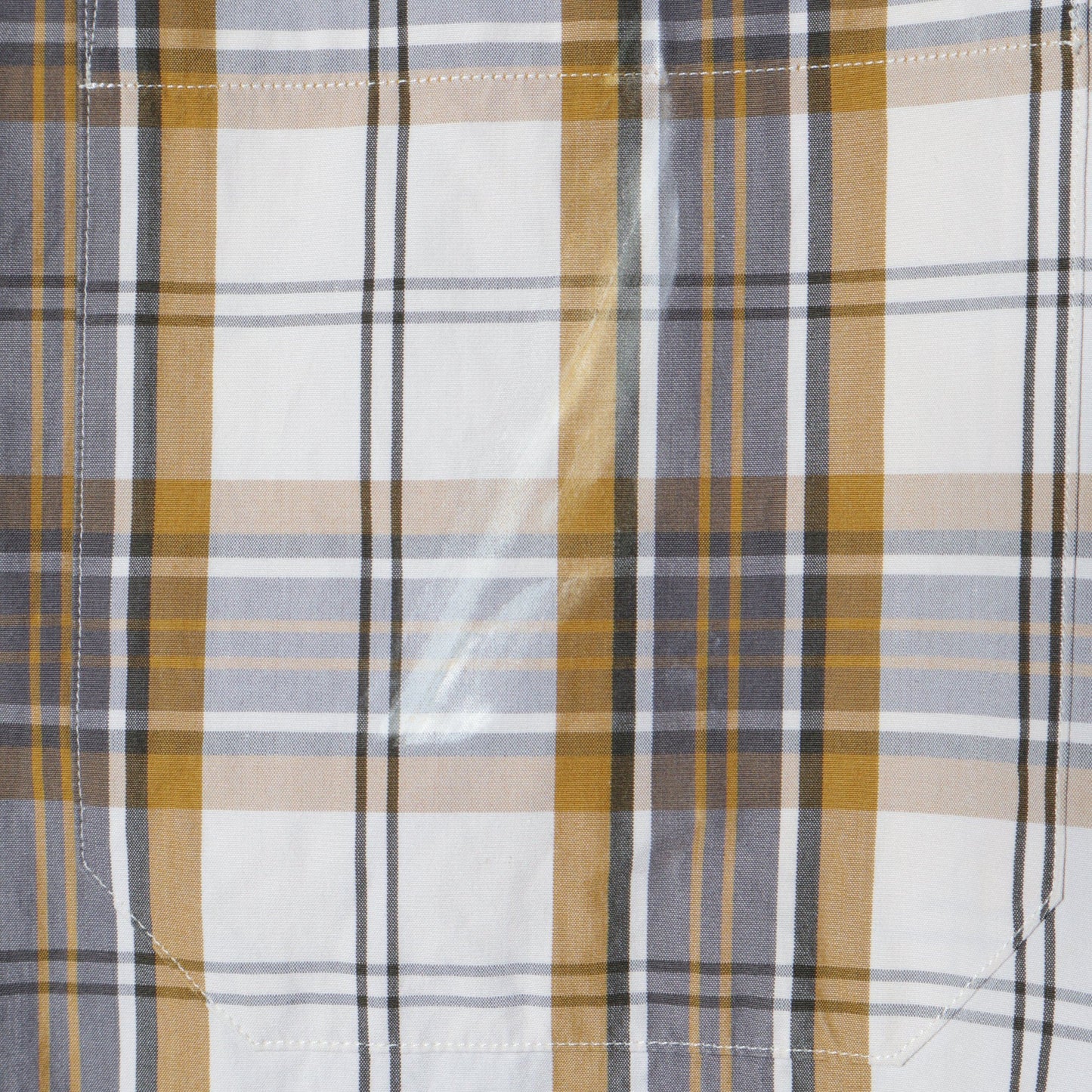 GRAPHIC CHECK COTTON SHIRT