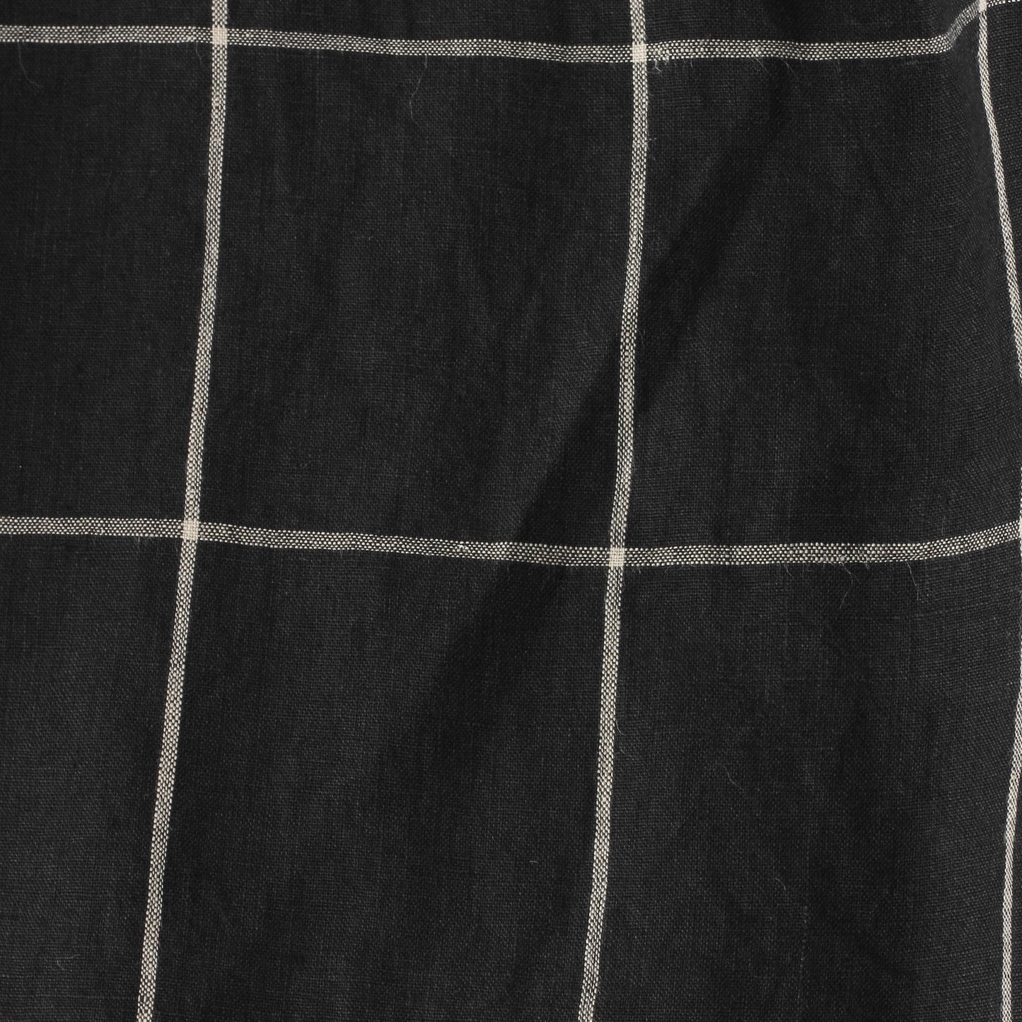 OVERSIZE CHECK LINEN SHIRT