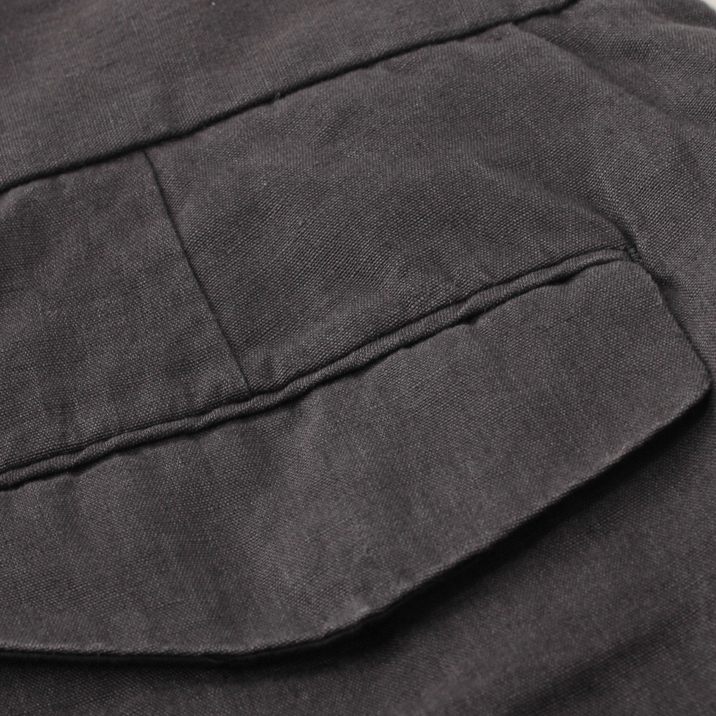 COATED LINEN PLAINWEAVE TROUSERS